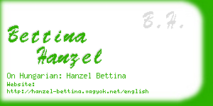 bettina hanzel business card